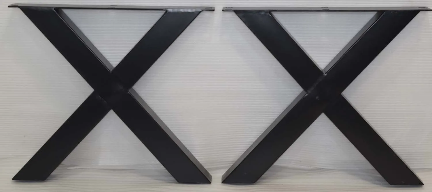 Промышленные металлические из железных трубок X стиль акации Live Edge столешницей обеденный