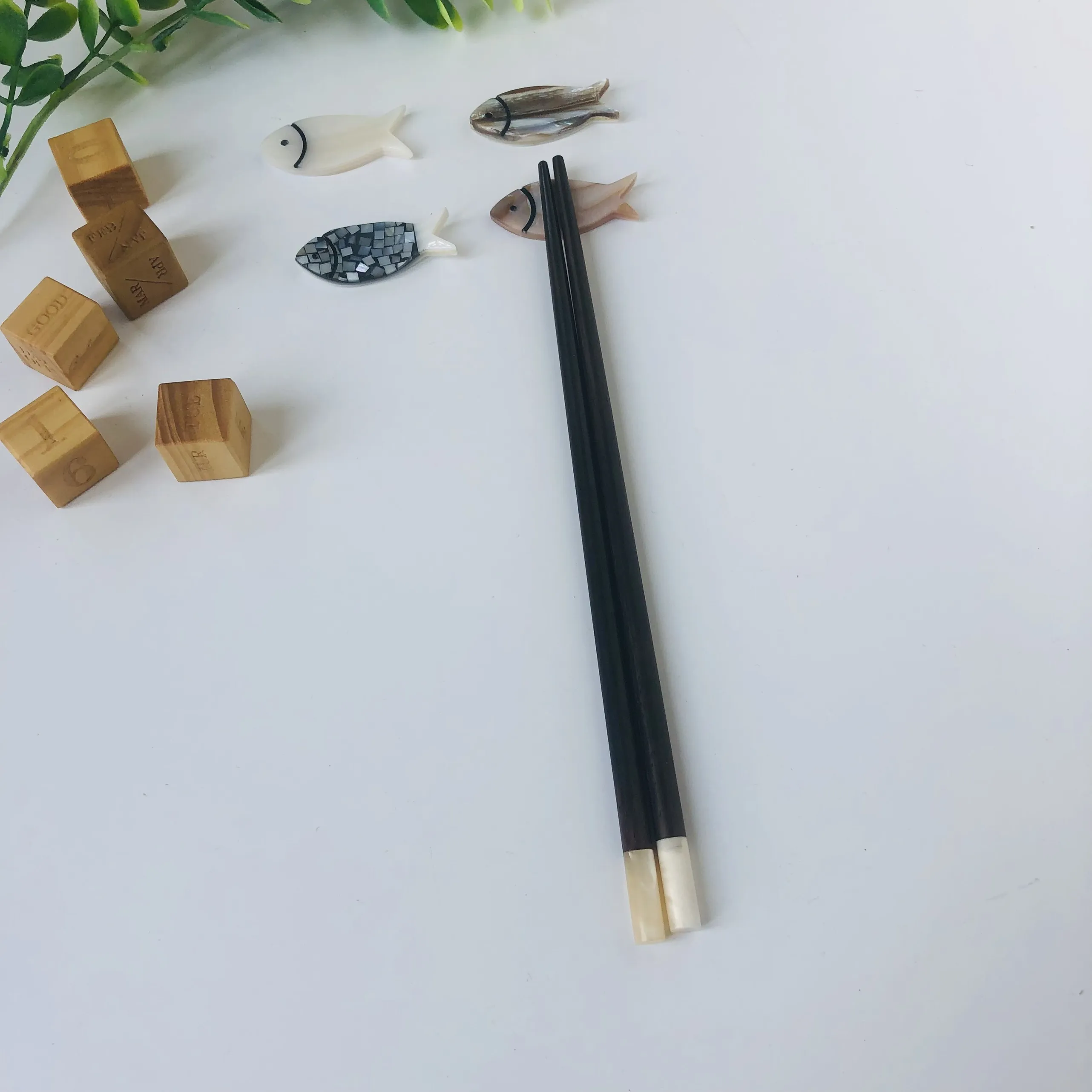 Подставка для палочек в форме рыбы подставка перламутровая раковина из ракушек индивидуальный цвет кухонная посуда экологически чистая