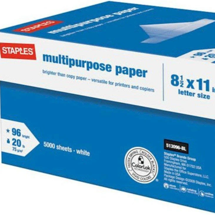 staples copy paper 5000 sheets
