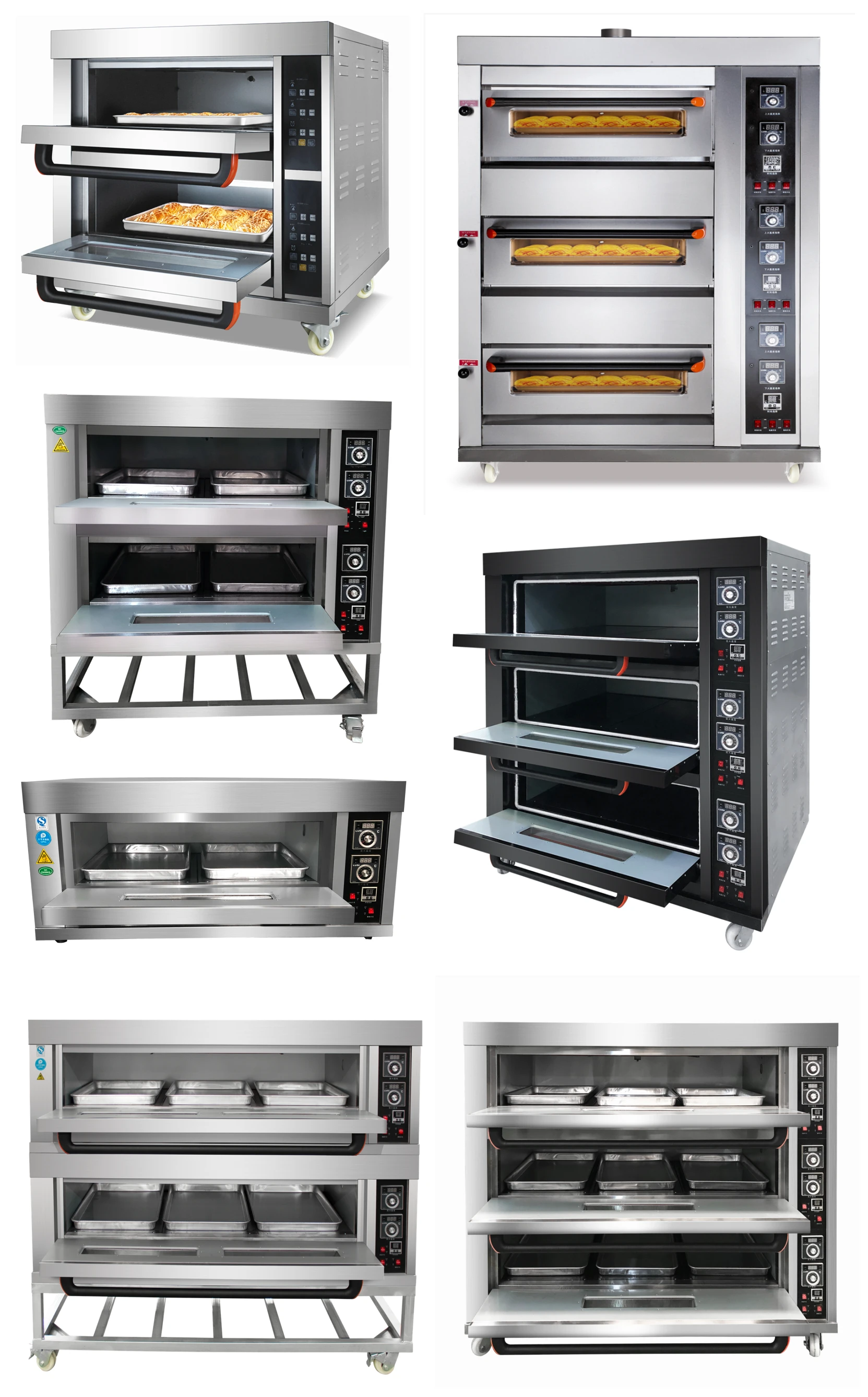 Source Double Deck Electric Baking Oven with wheels for small bakery on  m.alibaba.com