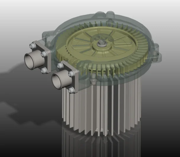 110 мм мини-размер 32 кПа 15 куб ФТ/мин топливный элемент для воздушного потока 48 В постоянного тока бесщеточный Электрический Турбовентилятор высокого давления D110 * h107мм
