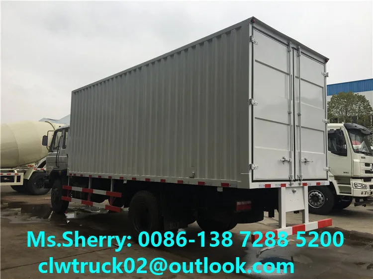 10 Tons 15 Tons DONGFENG Cargo Box Truck Van Truck for Sale in Peru