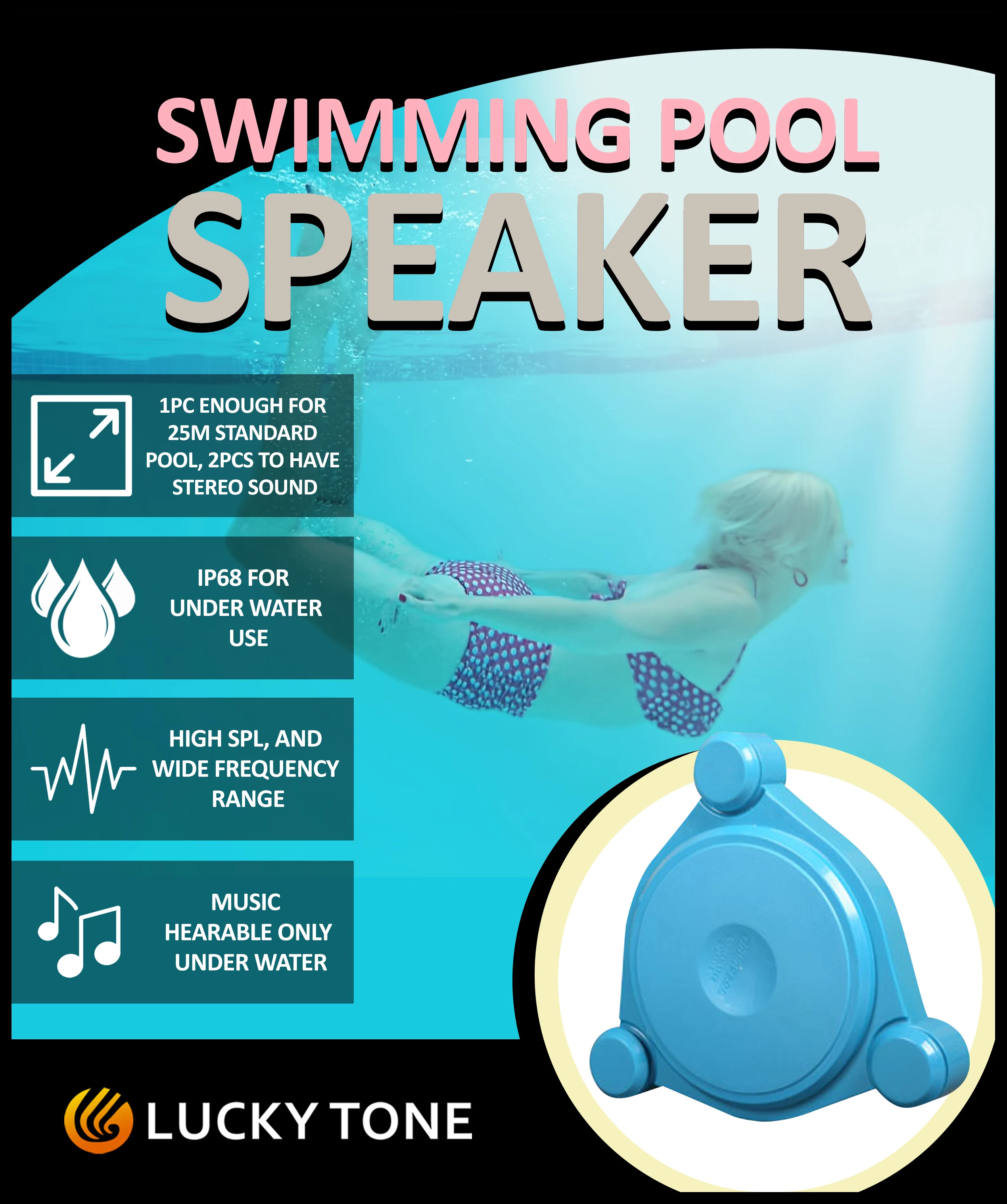 Trending Swimming Pool Speaker and Underwater Speaker System for Pool and  Outdoor