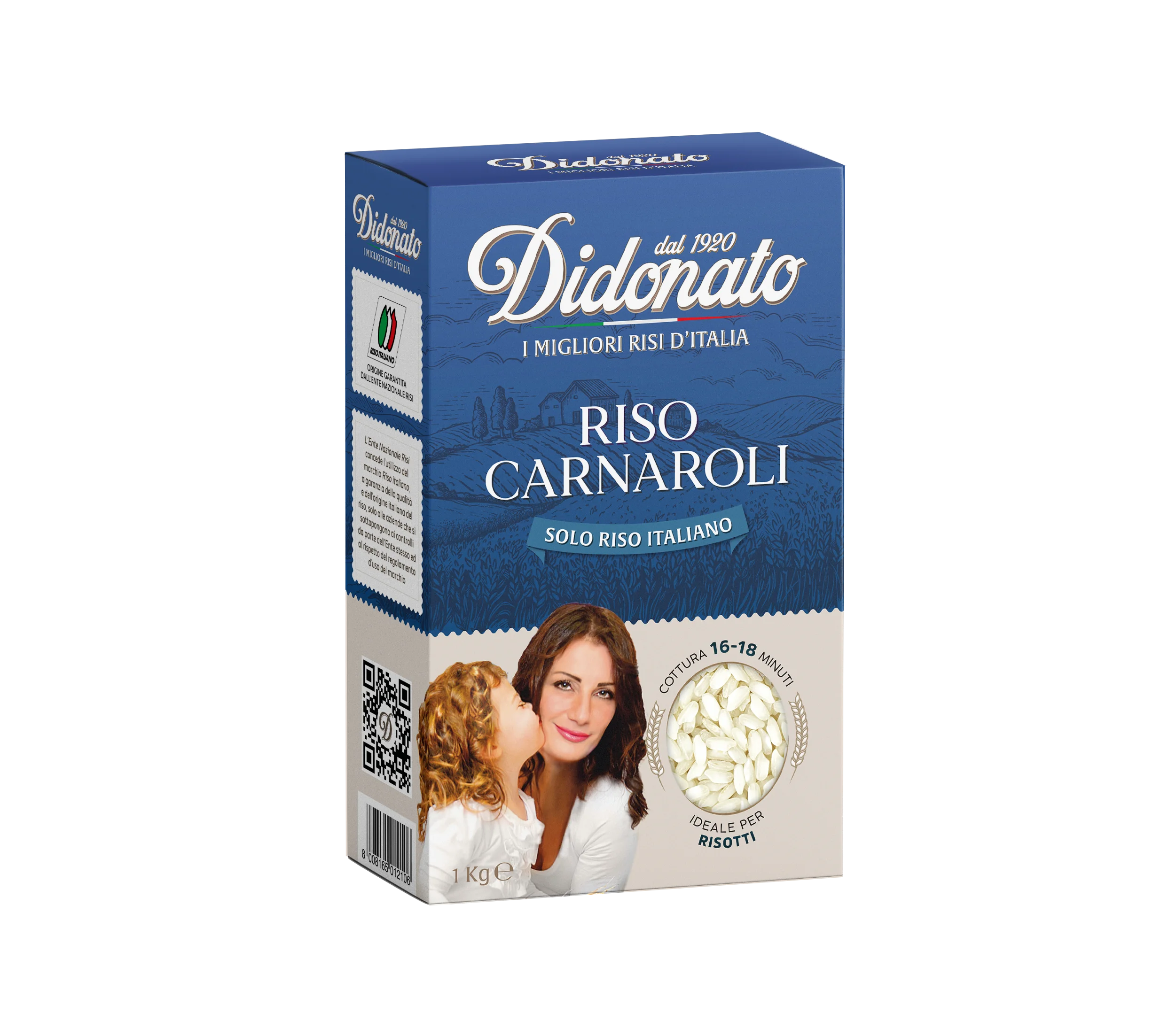 Лучшее итальянское качество, вакуумная упаковка, 1 кг риса карнароли, дидонато для приготовления пищи
