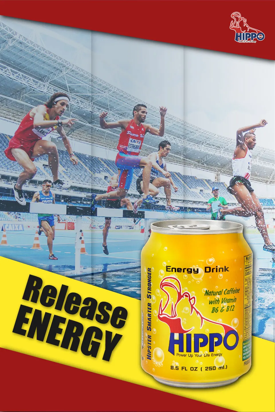 Hippo Bros Premium Energy Drink For Power Up Your Life Energy From