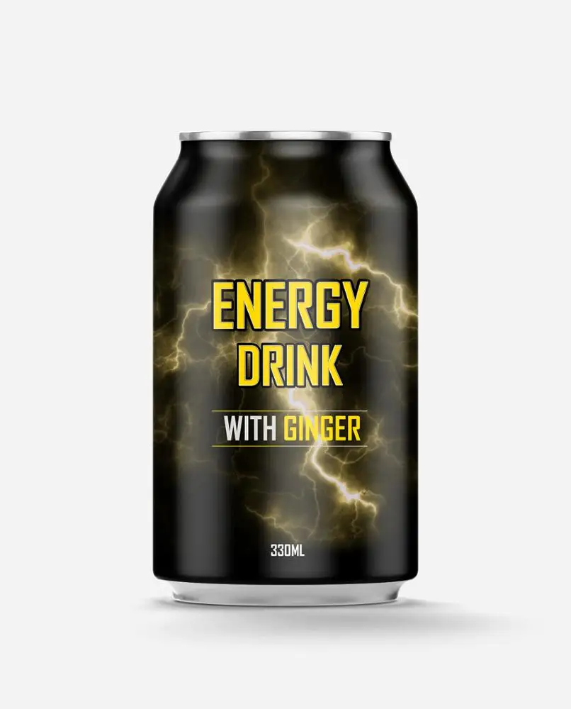 Частная марка Tiger Energy Drink со вкусом яблока в 330 мл короткой банке