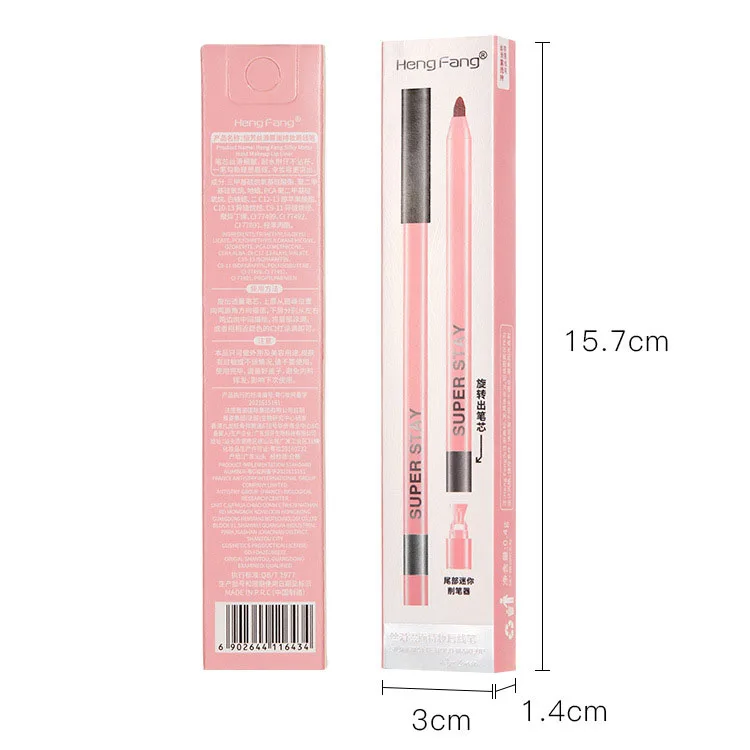 Высокое качество низкий минимальный заказ Водостойкий карандаш-подводка для губ с высоким