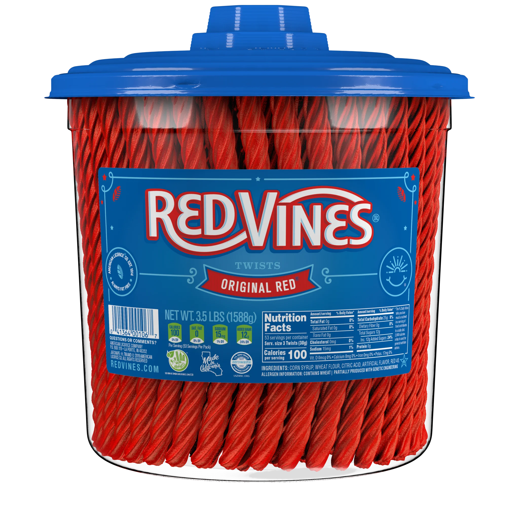 red vines original red sweet and soft licorice candy 3.