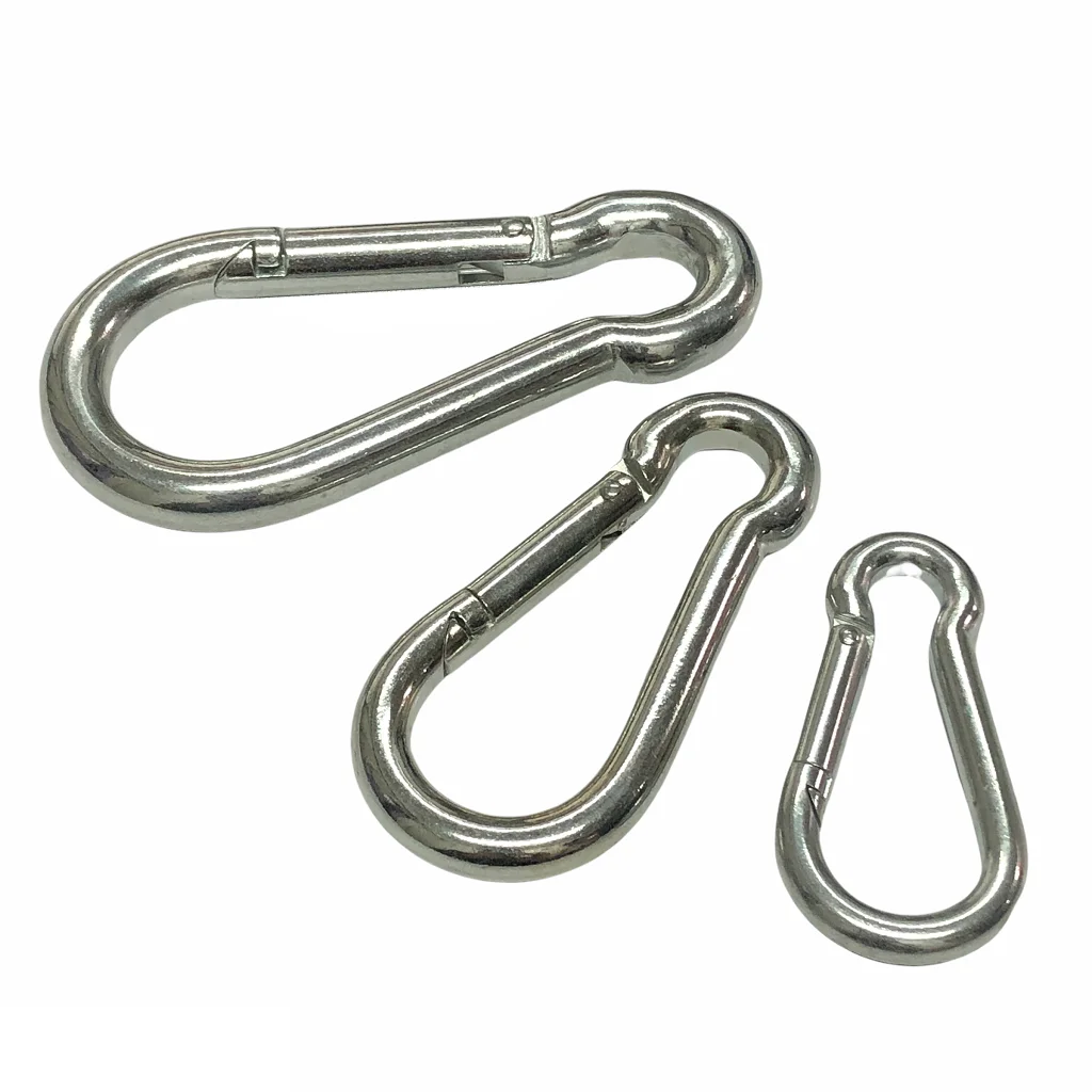 D Shape Stainless Steel Trigger Snap Hook Carabiner Clip Buy Hooks