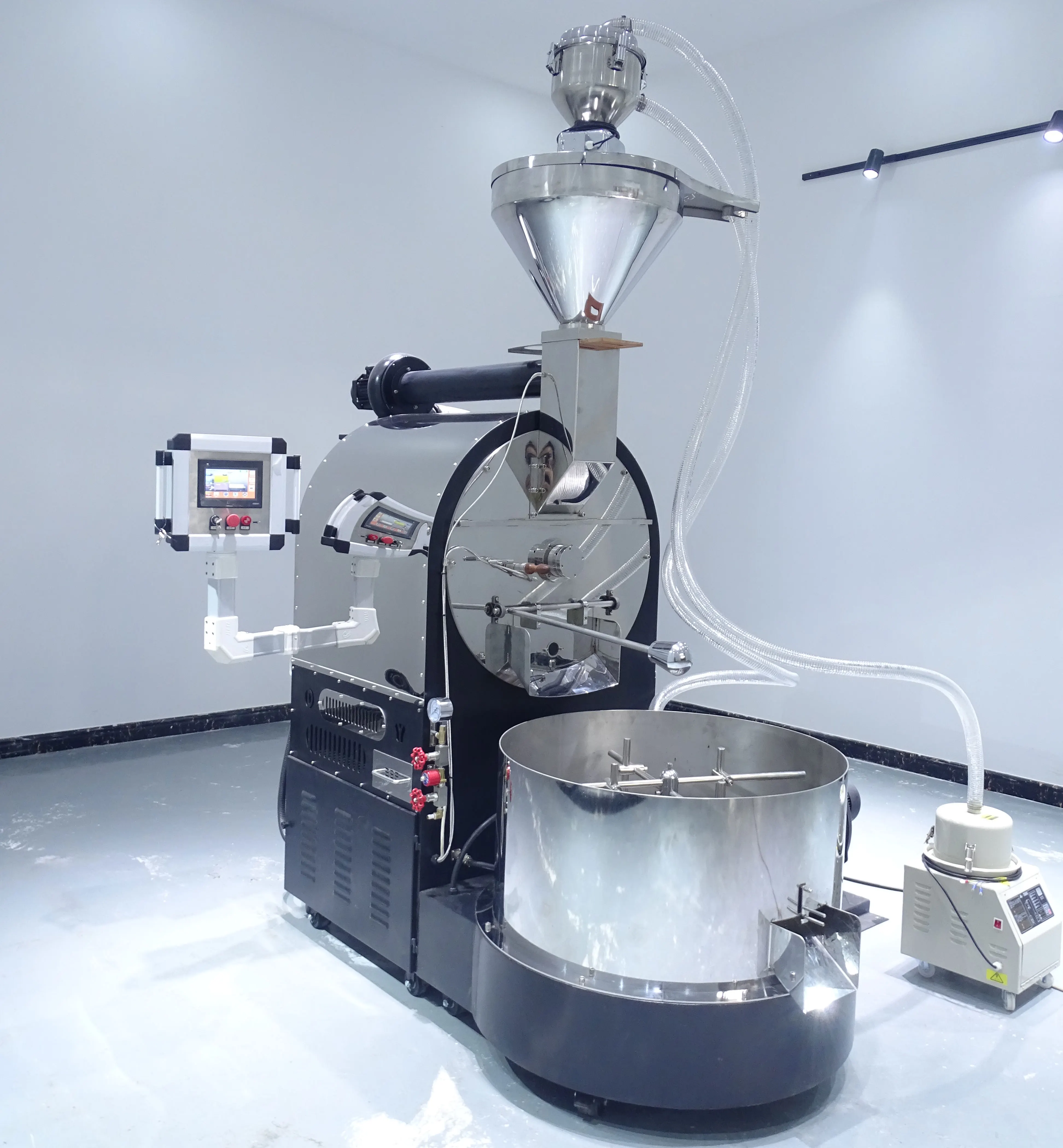 PLC Micro Computer Control 22kg Coffee Roasting Machine 15 Kg  to 25 Kg Coffee Roaster Machine 60kg Made in Germany
