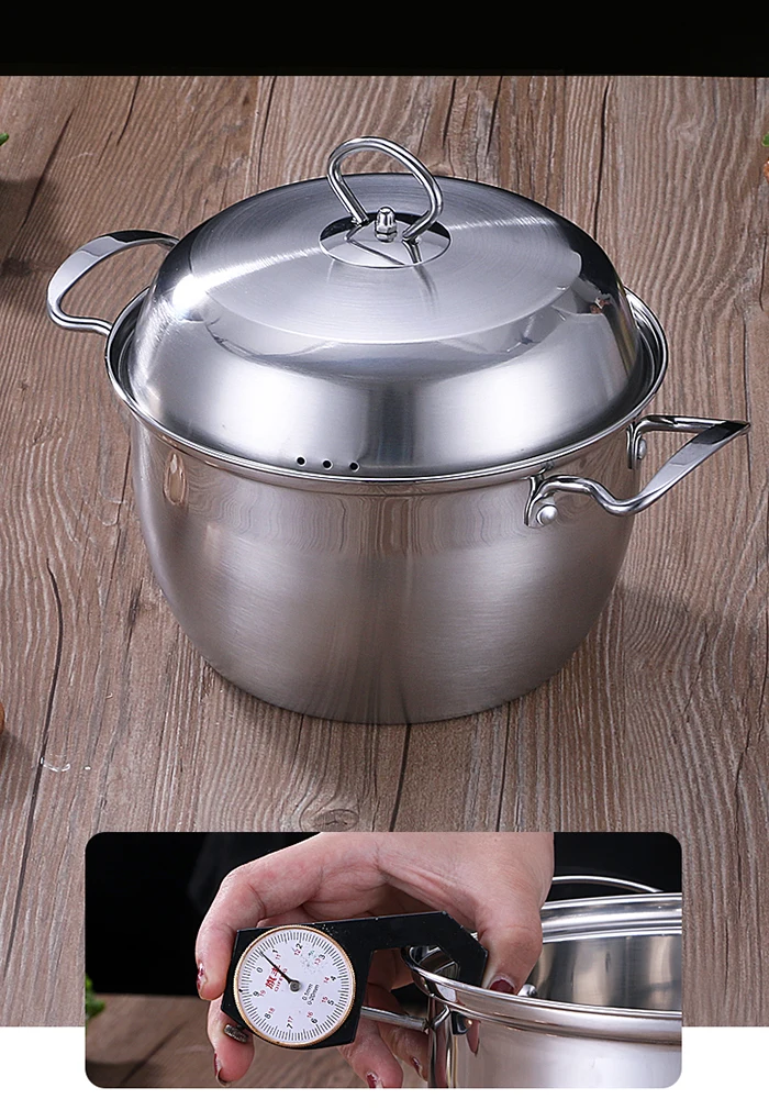 Kitchenware Korean Style 201 Stainless Steel Soup Pot Milk Pot Saucepan