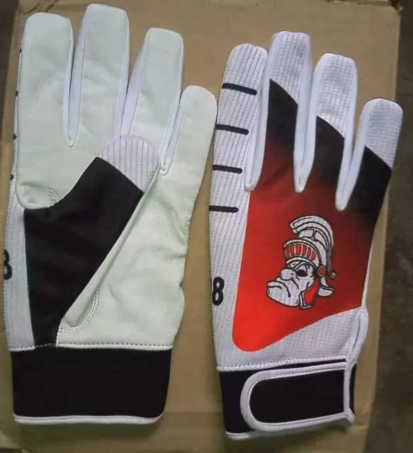 Best Quality With Custom Men's Baseball Batting Gloves Leather Made