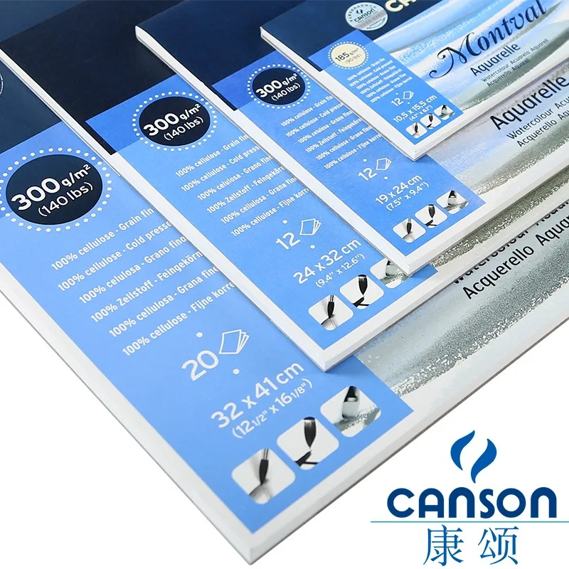 Canson Montval Watercolor Paper 10 x 15 12 Sheets Pack Of 2