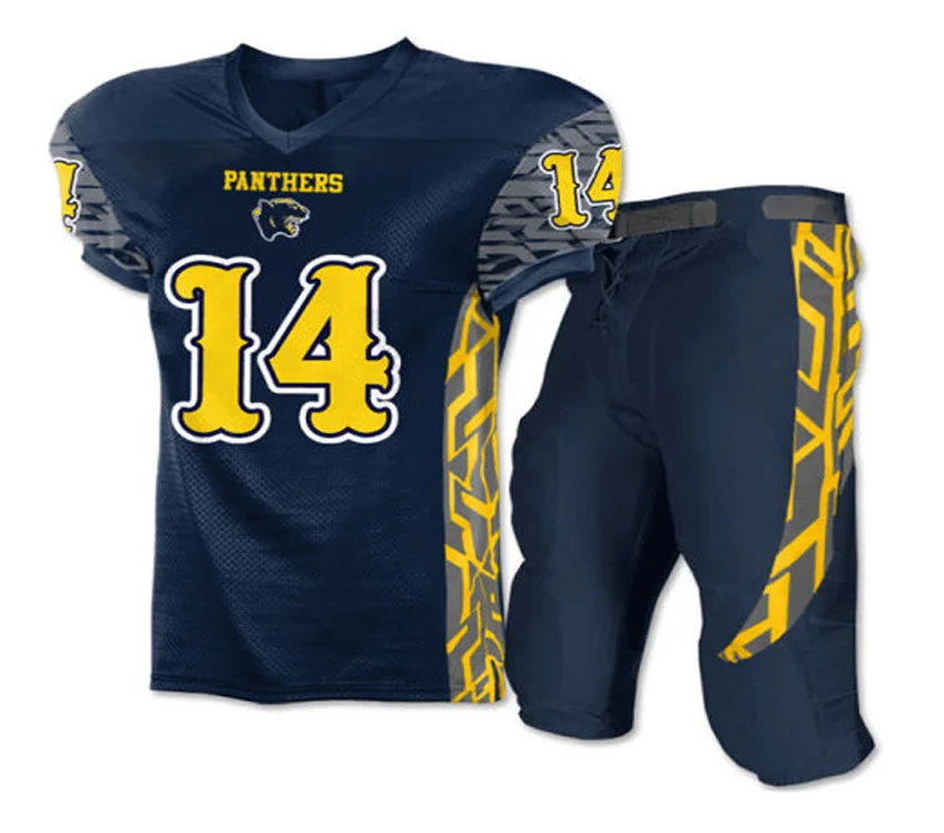 Custom American Football Jersey Mesh Sublimation Youth Team Competition  American Football Uniform - China American Football Wear and American  Football Uniform price