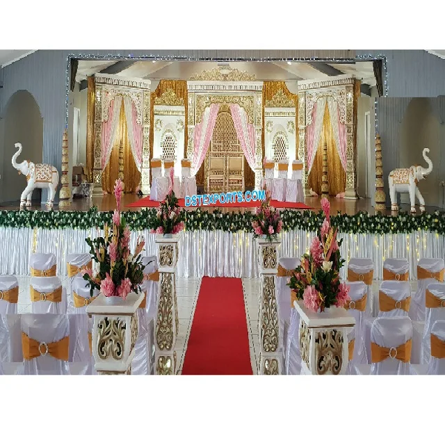 Rajwadi Stage Decoration For Wedding Reception Rajasthani Wedding Event Stage  Decoration Jodha Akbar Stage For Indian Marriage - Buy Wedding Decoration  Stage Indian Wedding Stage Decoration Stage Background Wedding Decorations  Wedding Stage