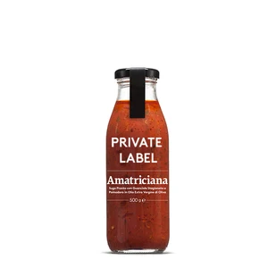 Private Label Italian Sauce Arrabbiata with Tomato Sauce and Hot Pepper 500 ml Bottle for Retail