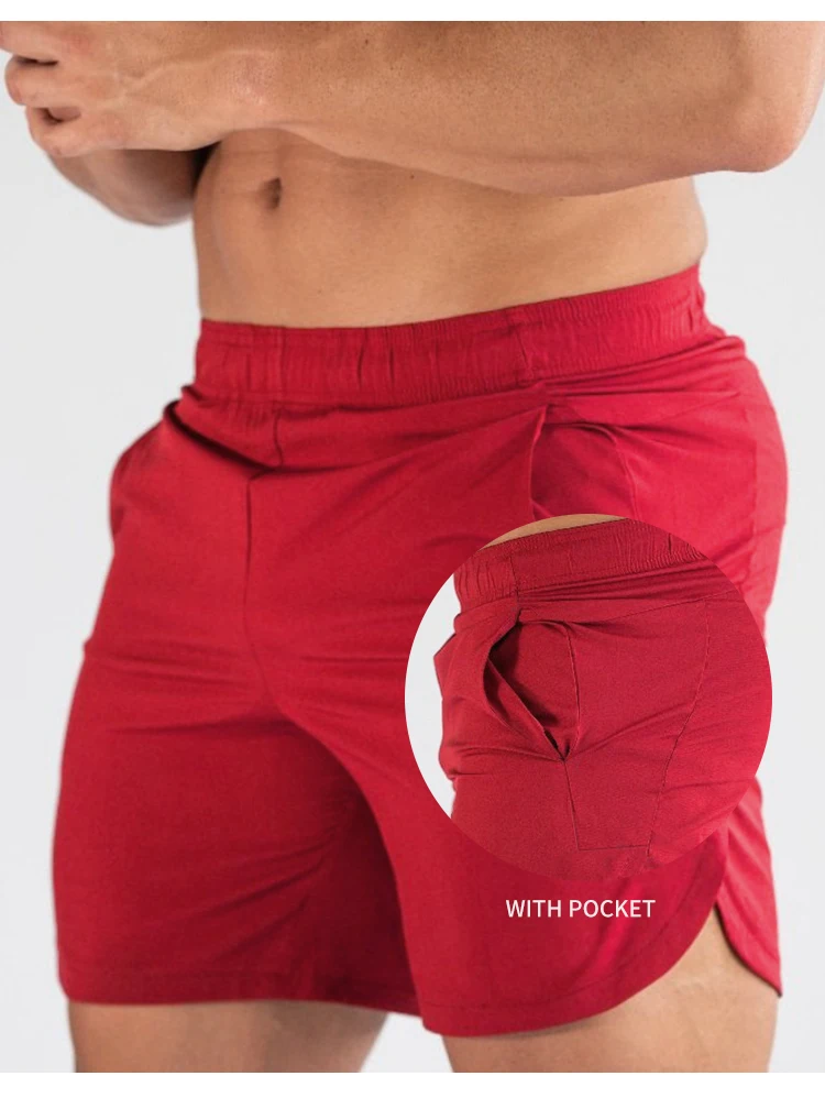 Custom Blank Nylon Workout Dry Fit Running Shorts Men Gym Shorts With