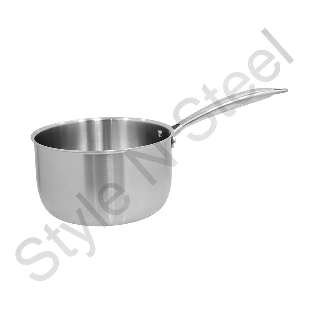 Triply Sauce Pan With Hollow Handle Stainless Steel Triply Cookware Set