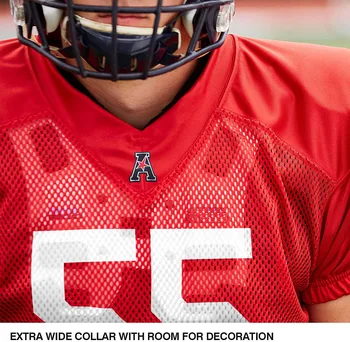 Source Practice American Football Polyester Jersey with number and logo on  m.