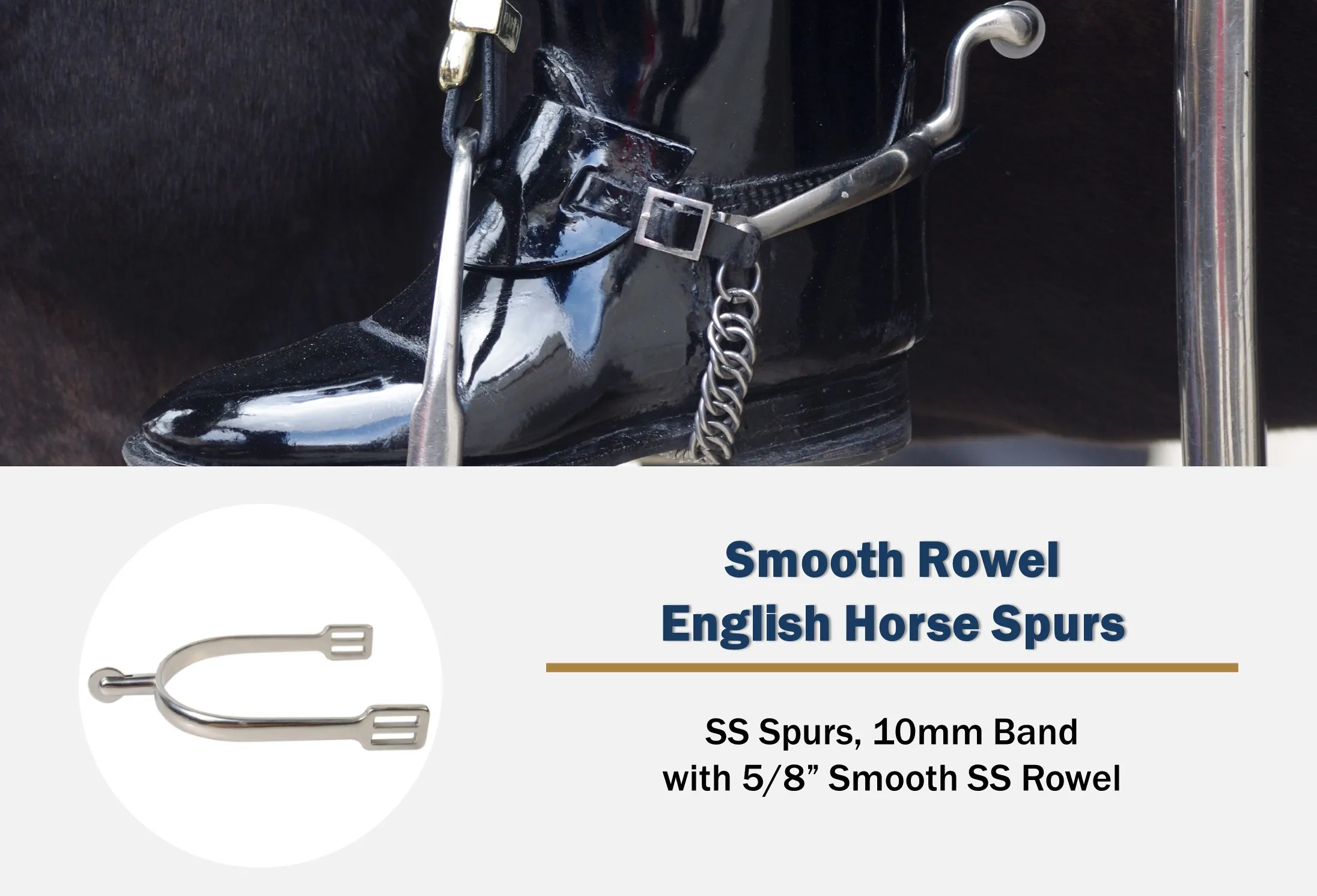 Smooth Rowel English Horse Spurs Buy Smooth Rowel Spurs,English Spurs