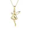 S925 With 18k Yellow Gold Plated Pendant Necklace