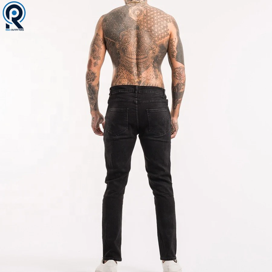 Jeans personnalisés pour hommes Pantalons confortables pour hommes Jean droit en denim de haute qualité pour hommes_voghion.com