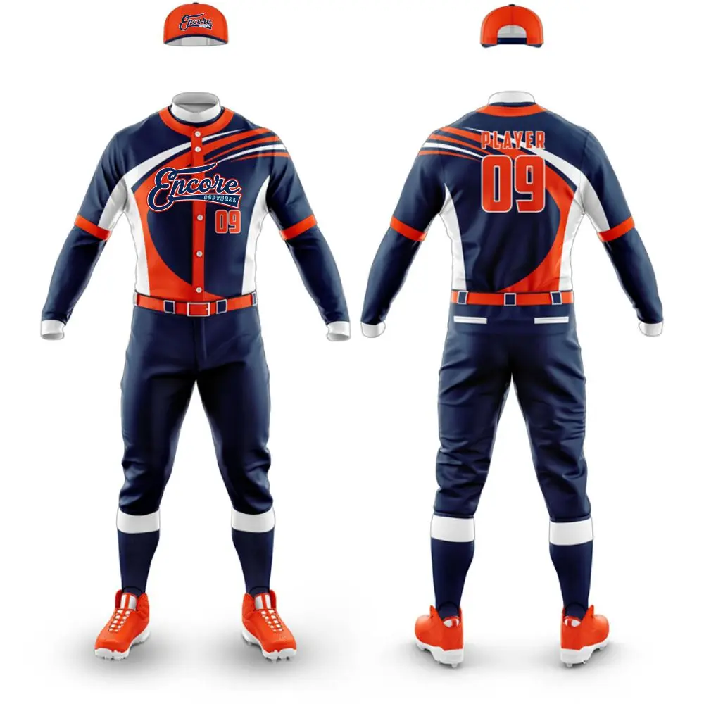 Source Uniforme de béisbol para hombre, uniforme de béisbol liso