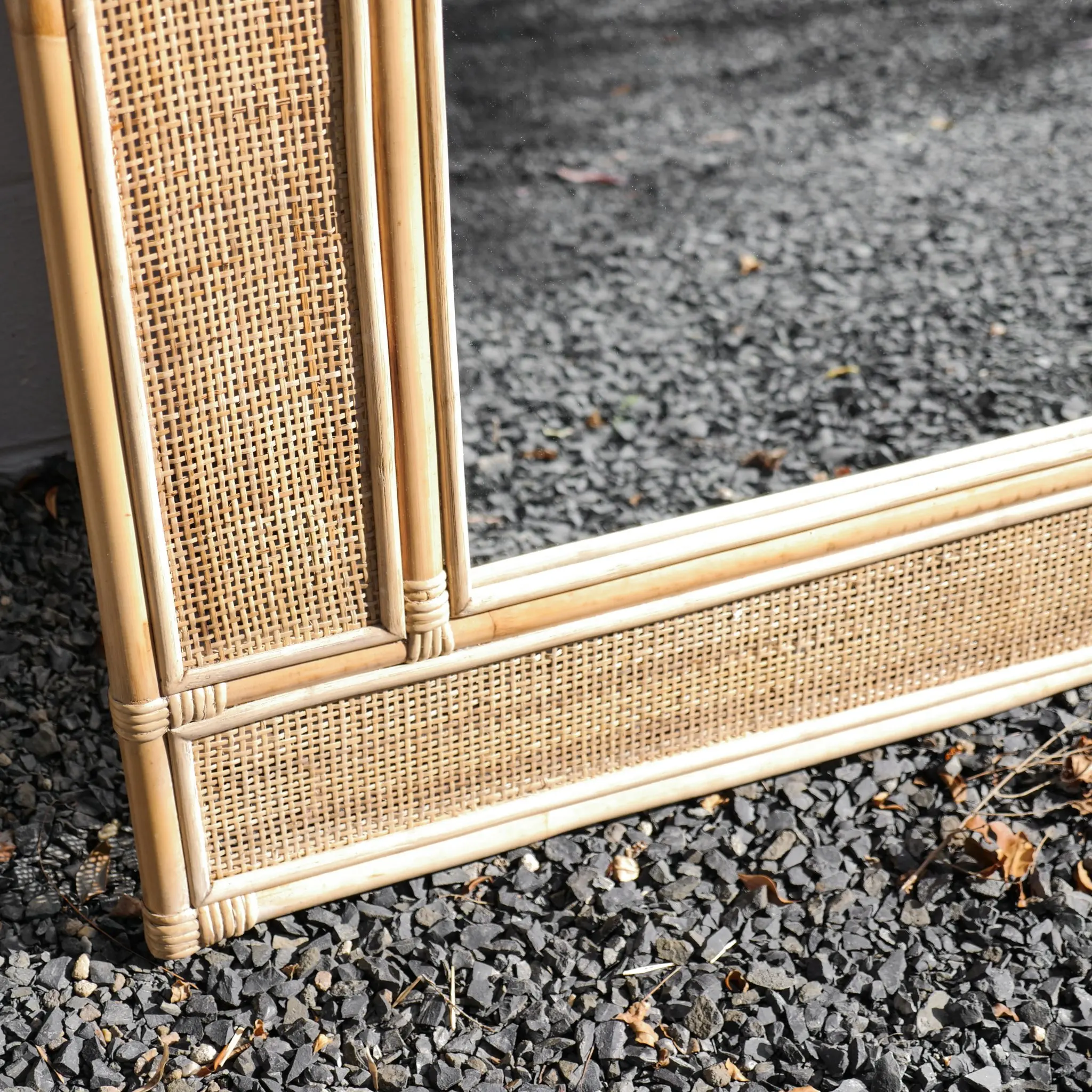Large Rattan Wall Leaning Arched Mirror Buy Rattan Mirror Rattan