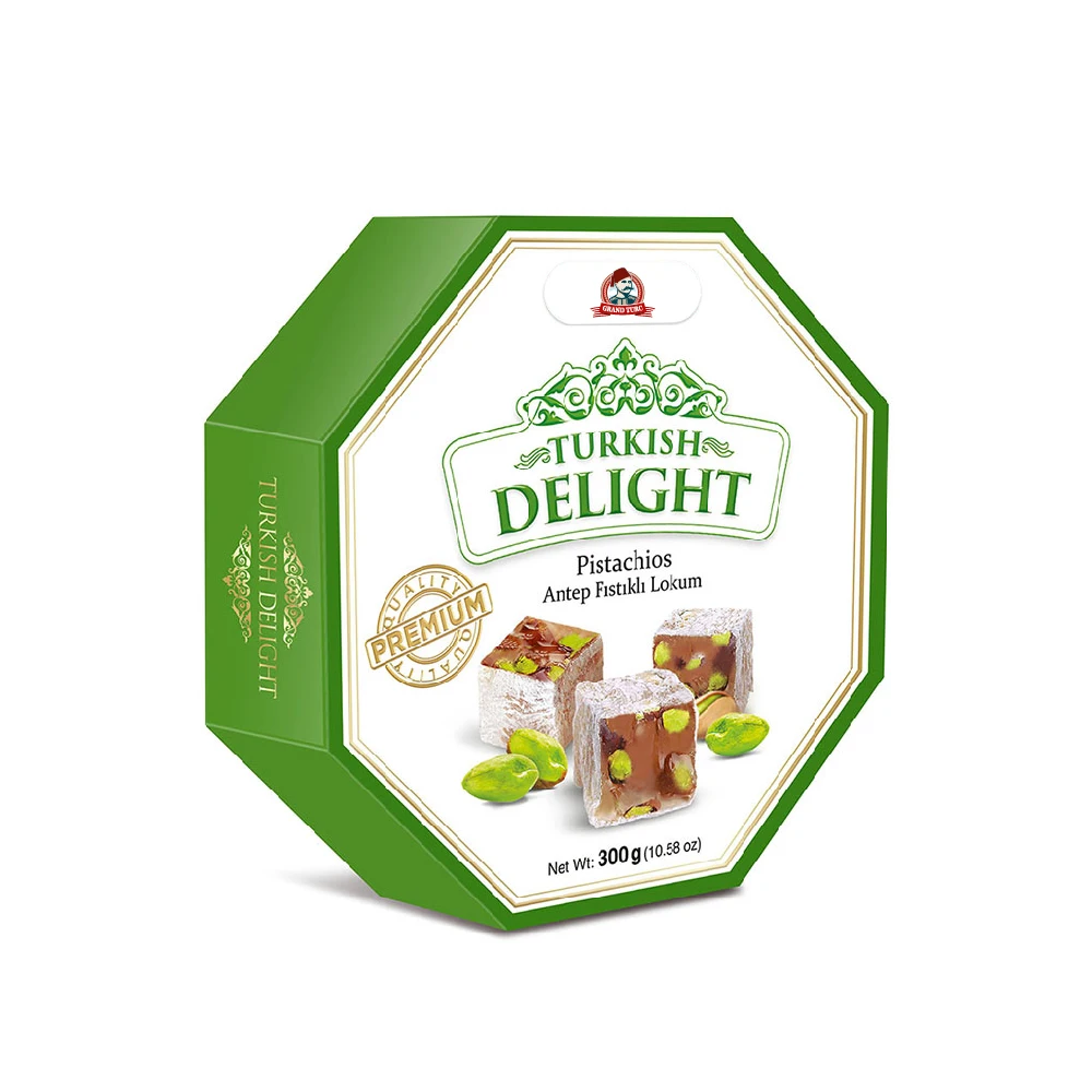 Top Quality Delicious Pistachios Turkish Delight 300g Ready to Ship From Manufacturer