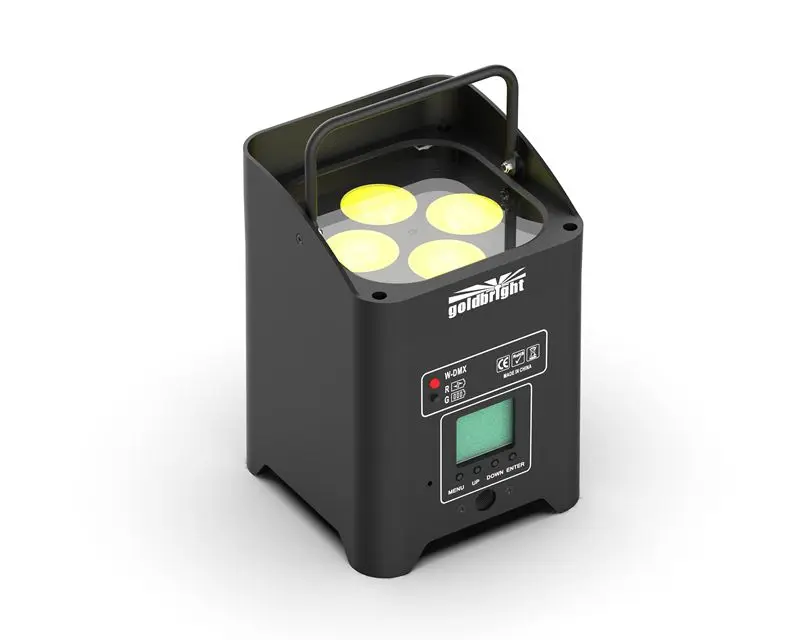 4x10W RGBW 4in1 WIRELESS DMX up Lights Battery Powered LED Par Light for PARTY WEDDING DJ SHOW