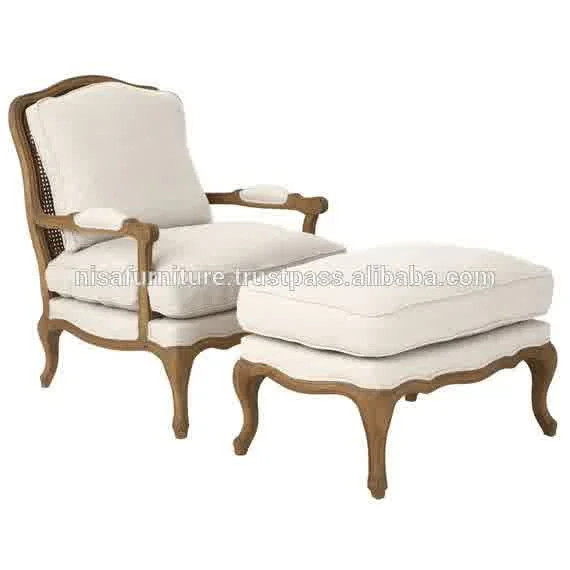 french chair with ottoman