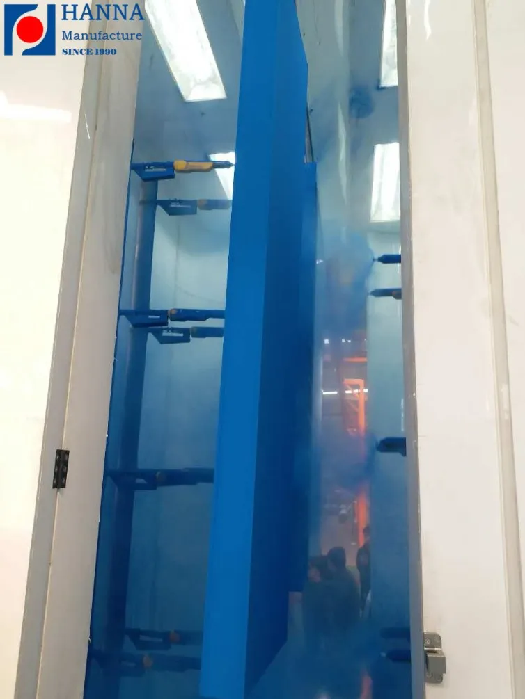 
 Высокоскоростная линия распыления порошкового покрытия с компактной компоновкой  