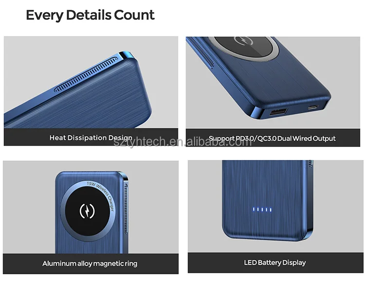 Tongyinhai magsafe accessories factory price Wireless magsafe magnetic powerbank portable charger power bank - ANKUX.COM