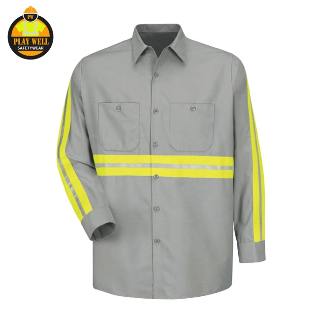 button up safety shirts