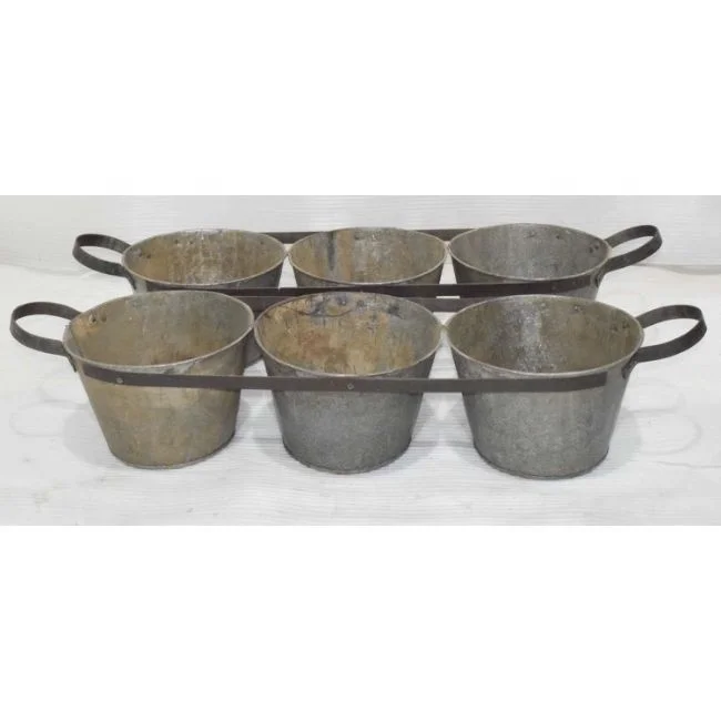 Antique Indian Ethnic Folk Art Rural Craft Reclaimed Old Pot Planter