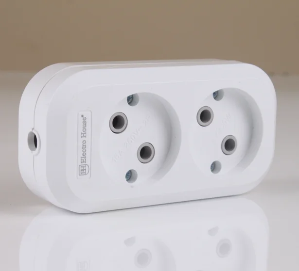 Extension Socket 2 Way Without Grounding Eu Standard Without Cable