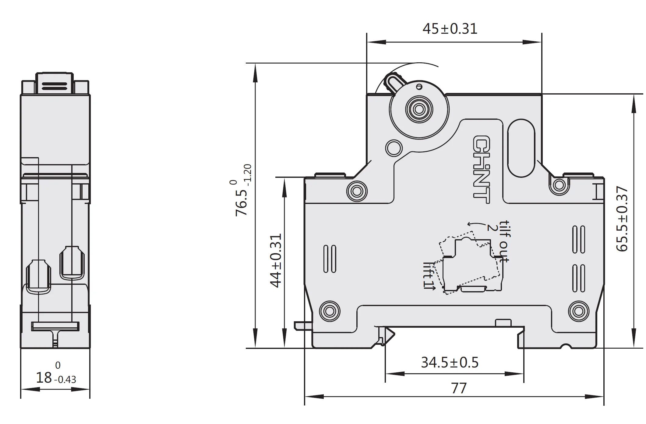 Chint original NXB-40 MCB 1P+N DPN 6A 10A 16A 20A 25A 32A 40A Chnt NXB-40 Miniature Circuit Breaker