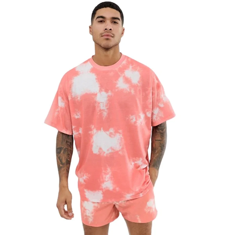 tie dye shoulder pad t shirt