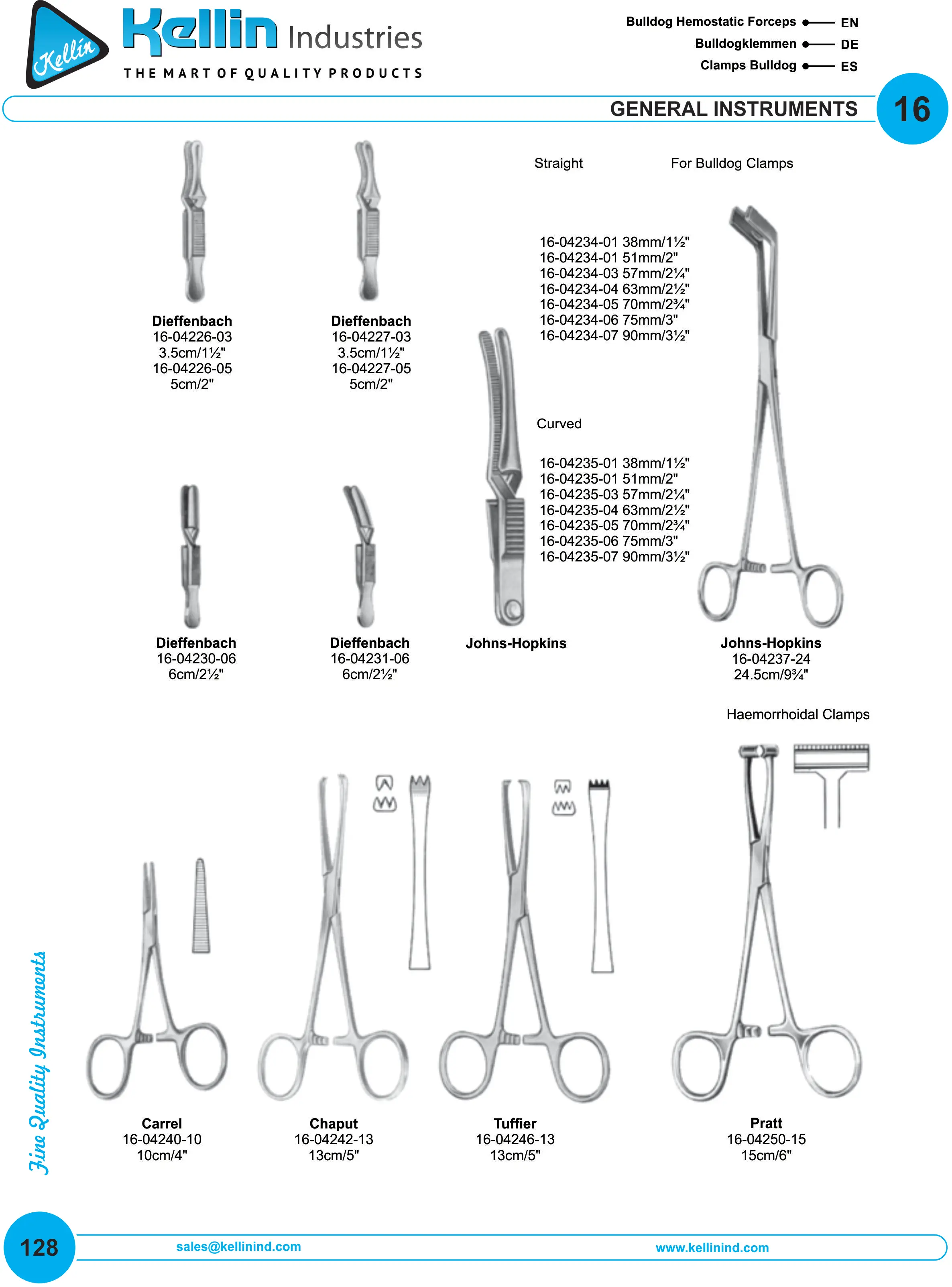 Johns-hopkins Bulldog Hemostatic Forceps Setting Forceps For Bulldog ...