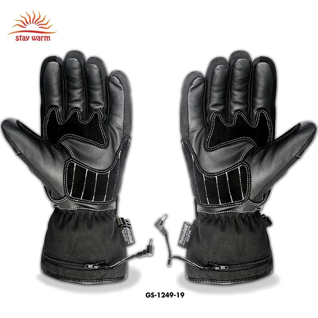 
Зимние перезаряжаемые теплые лыжные перчатки с электрическим подогревом для мужчин и женщин перчатки с подогревом на батарейках водонепроницаемые с термоизоляцией 