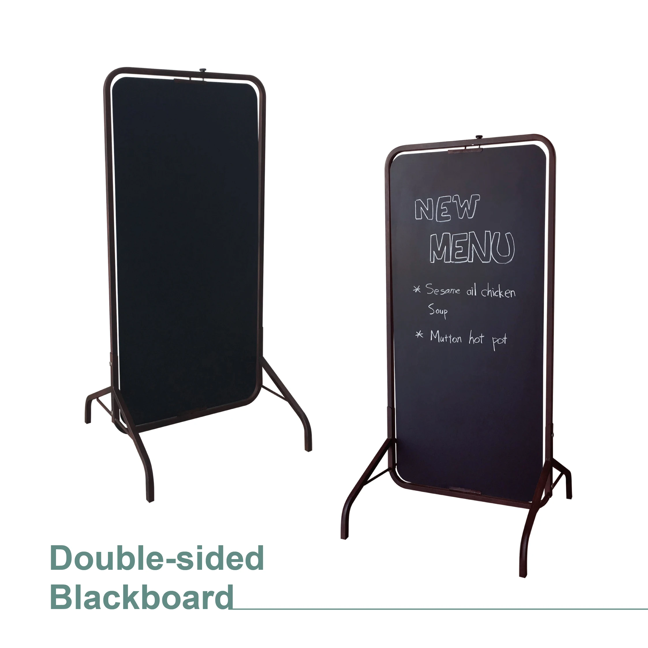 Промышленный стиль, магнитная доска для тротуара, Двусторонняя черная доска, стоячий знак