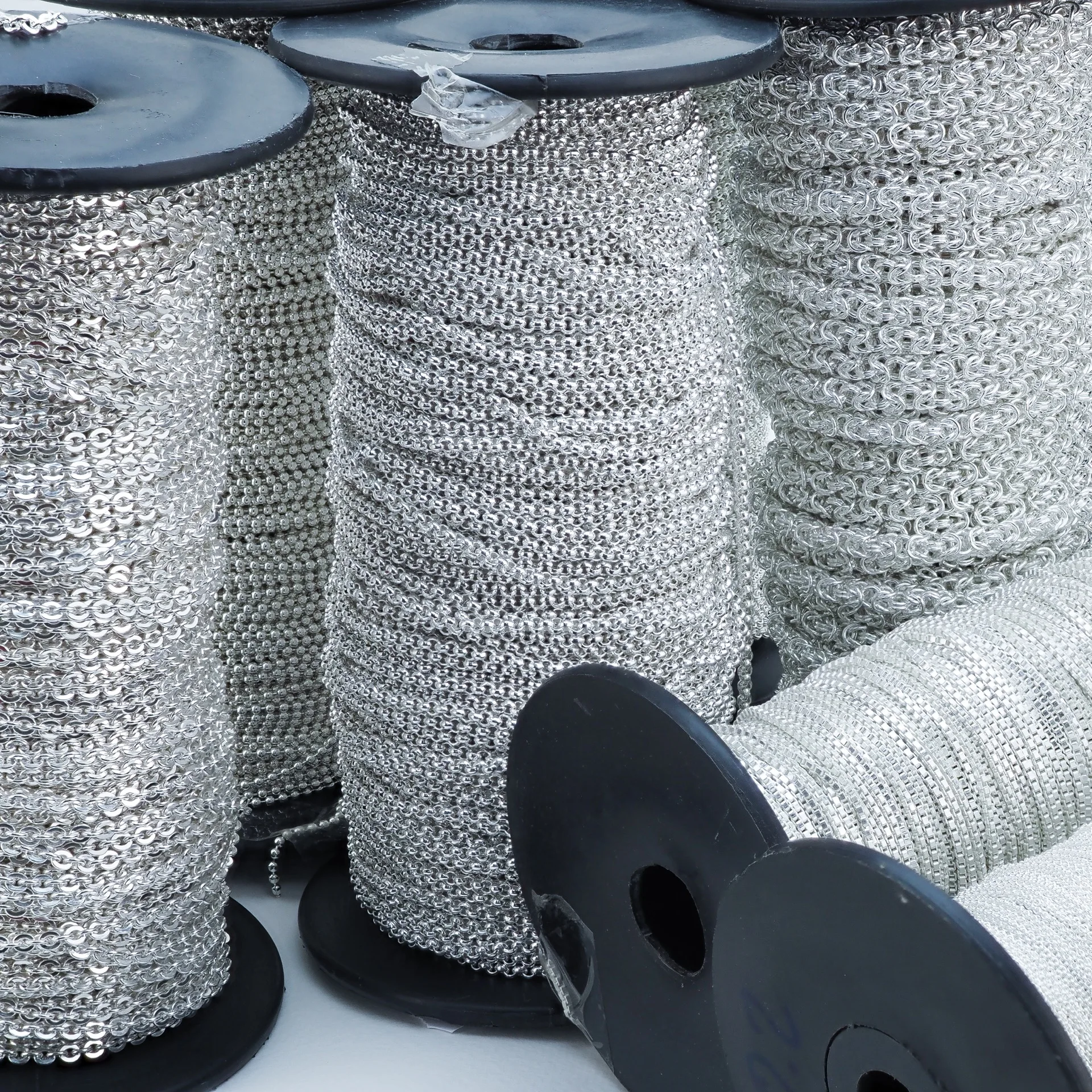 925 Sterling Silver Byzantine Chains Roll Jewelry Made From Italy Chain