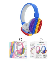 Новый дизайн гарнитуры Силиконовые push it bubble фиджет беспроводные наушники