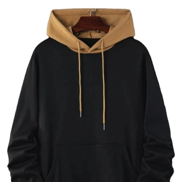 Source Men Slogan Graphic Color block Kangaroo Pocket Drawstring Hoodie  Long Sleeve Printed Oversize Pullover Hoodies Wholesale on m.alibaba.com
