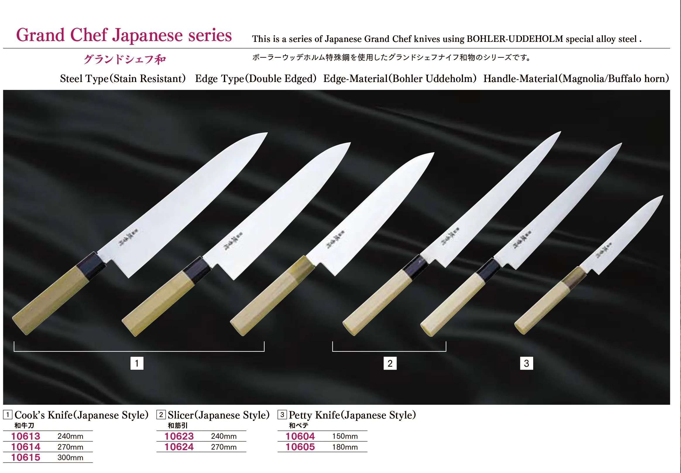 Japanese Kitchen Knife With Sweden Steel Buy Sweden Steel,Bohler