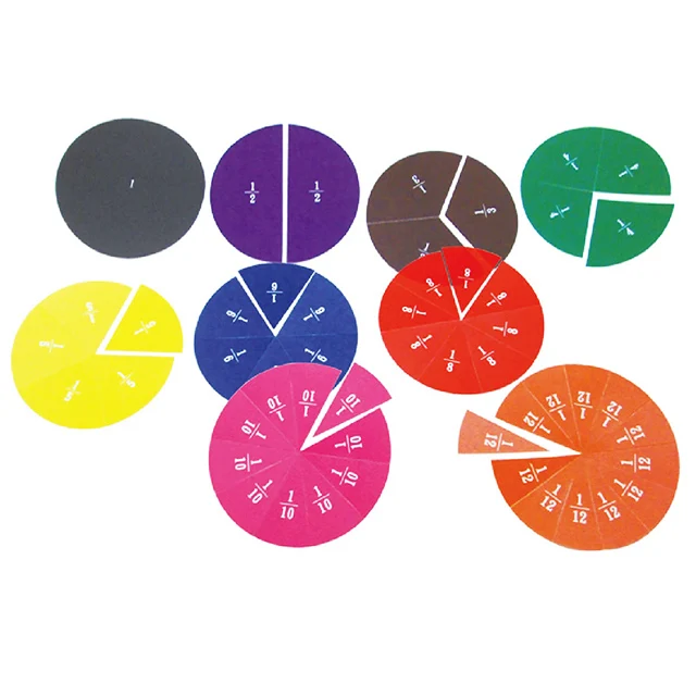 Education Pp Fraction Circle For Kid Math Buy Fraction Toy Fraction