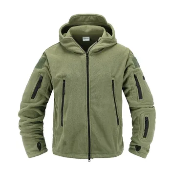 Hooded Military Fleece Jackets Men Outdoors Sportswear Tactical Windproof Warm Best For Winter Wear